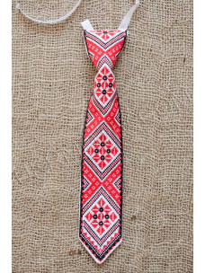 Краватка "Ян" червоно-чорна