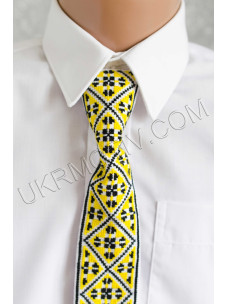 Краватка "Ромбики жовті"